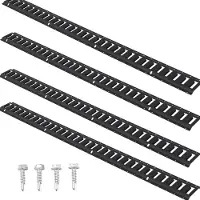 SucceBuy E-Track Set, 5' Stahl-Schienen, 4er-Pack, belastbar bis 2000 lbs, langlebig mit Schrauben für Anhänger, Transporter, Garagen, Motorrad- und ATV-Halterungen
