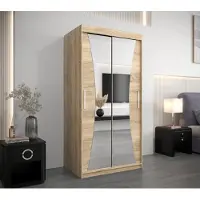 Minio Kleiderschränk 100 cm MONACO Sonoma Eiche