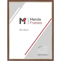MendeFrames Holzrahmen Nussbaum Gold 42x59,4 cm H007