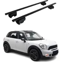 Omtec Dachgepäckträger, Querstange, für Mini Countryman R60, Baujahr 2010-2016, schwarze Farbe, mit ABE-