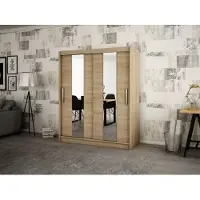 Minio Kleiderschränk 200 cm POLE Sonoma Eiche