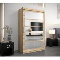 Minio Kleiderschränk 120 cm ROMA 2 Sonoma Eiche