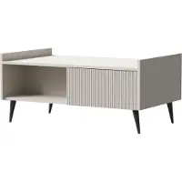 AX Living Couch Tisch Acaddo – 100 cm Breite, Modern in Kaschmir