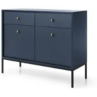 AX Living Kommode mit Schubladen Domiti MKS104 104 cm Dunkelblau