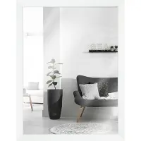 MendeFrames Wandspiegel Massivholz 30x45 cm Weiß
