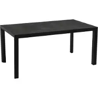 In And OutdoorMatch Tisch - 160x90x74cm - Aluminium - Anthrazit - Keramikstein