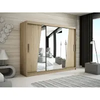Minio Kleiderschränk 250 cm RHOMB Sonoma Eiche