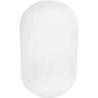 Light11 HOME Lampenschirm Riffle weiß hoher Zylinder 33 cm – eleganter Glaslampenschirm für moderne Beleuchtung
