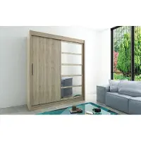 Minio Kleiderschränk 180 cm ROMA 1 Sonoma Eiche