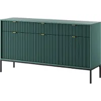 AX Living Sideboard mit Schubladen Eternas KS154 154 cm Breite Grün