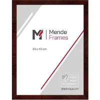 MendeFrames Rama aus Holz, Marke , Modell H14C, mit Wurzeldekor, 30x90 cm, mit entspiegelndem Glas