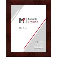 MendeFrames Holzbilderrahmen H14E, Wurzelverzierung, dunkel, 50 x 75 cm