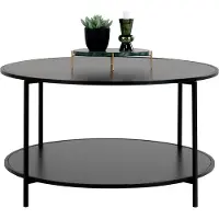 Zesso House Collection Couchtisch Ø 80 cm Dina Schwarz
