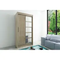 Minio Kleiderschränk 120 cm ROMA 1 Sonoma Eiche