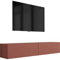 3Xeliving TV-Schrank : Ziegelrot, 170 x 34 x 32 cm