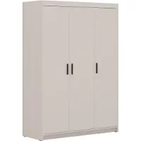AX Living Storicos 3T 3 türig Kleiderschrank Beige 133cm Breite, modern