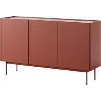 AX Living Sideboard Orchis K144 144 cm Modern Funktional Rot Ziegelrot