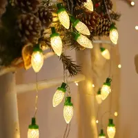 Rosikey Lichterkette Weihnachten 1.5m, 10 LED Weihnachtsbaum Partylichterkette Weihnachtsbeleuchtung Weihnachtsdeko Innen Zimmer Party Weihnachtskugeln Deko