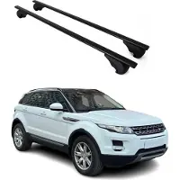 Omtec Dachgepäckträger, Querstange, für Land Rover Evoque, Baujahr 2011-2019, Farbe: Schwarz