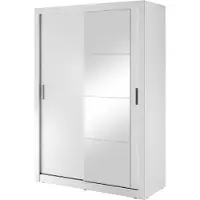 MINIO go for it , Kleiderschrank, Schiebetür,"ARTI 4", 150cm, Weiß Farbe
