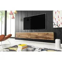 Minio go for it, TV-Schrank, TV-Lowboard "DONNA", 180cm, stehend, hängend, Wotan Eiche Farbe