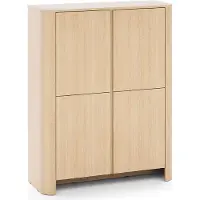 3Xeliving Schrank, Vicenza Eiche, Beige, 103 x 132 x 39 cm