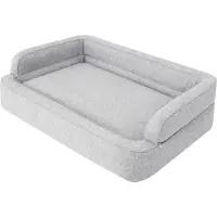 Stanis³aw Jurga Hundebett, Möbel für Tiere, Katzenbett, Abnehmbar Bezug, Hundekorb, Hundekissen, Hundeliege, Schlafplätze, Hundesofa, Asche, L: 78x47 cm