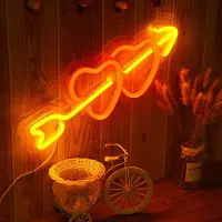Rosikey Herz Neonlicht Dekoleuchten Neon Schild Gaming Neon Sign, LED Leuchtreklame Wanddekoration für Gaming Zimmer Schlafzimmer Wand Bar Party Geschenke Deko