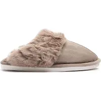 Permani Damen Weich Hausschuhe Winter Warm Pantoffeln Stoff Slipper Lamino Beige Gr.38/39