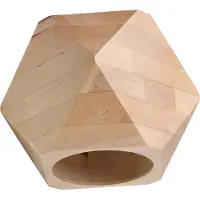 Sollux Wandleuchte WOODY Naturholz 1xG9 8W Holz 12x14x12cm