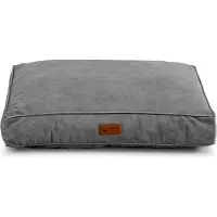 POOM Hundebett High Cloud – Exklusive Hundeliege aus hochwertigem Stoff, langlebiges Hundekissen für höchsten Komfort (M-80x70, Hellgrau)
