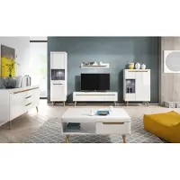 Minio TV-Schränke 160 cm BODO White / Rivera Eiche