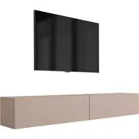 3Xeliving TV-Schrank : Karamellbraun, 200 (2 x 100) x 34 x 32 cm