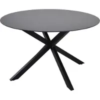 In And OutdoorMatch Tisch - Rund - Ø120 cm - Aluminium - Beschichtetes Glas