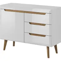 MINIO go for it MINIO Kommode BODO White / Rivera Eiche