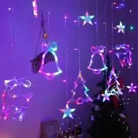 Rosikey 3M Fenster Lichterkette Batteriebetrieben, Bunt Led Lichterketten Innen Garten Party Balkon Weihnachten Deko Weihnachtsdekoration