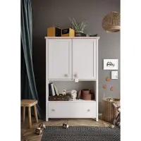 MINIO go for it , Kommode LUNA 2 Türen 1 Schublade Weiße / Rosa
