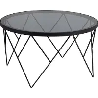 Zesso Smuk Couchtisch Ø 80 cm Vanessa Rauchglas