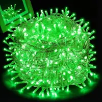 Rosikey 100M 1000LEDs 8 Modi Lichterkette Strom LED Weihnachten Lichterkette Transparente Kabel Zimmer Deko Licht Party Garten Weihnachtsbaum Beleuchtung,Grün