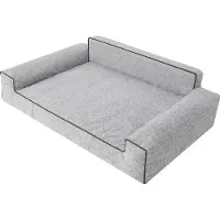 Stanislaw Jurga Hundebett "Glamour" -80x55cm- elegantes Sofa-Kissen für Hunde, weich & waschbar
