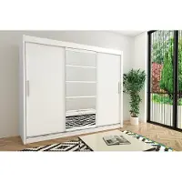 Minio Kleiderschränk 250 cm ROMA 1 Weiß