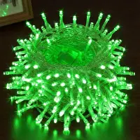 Rosikey 30M 300LEDs 8 Modi Lichterkette Strom LED Weihnachten Lichterkette Transparente Kabel Zimmer Deko Licht Party Garten Weihnachtsbaum Beleuchtung, Grün