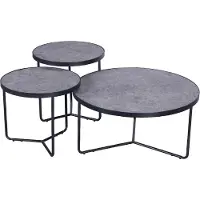 Zesso FurniStyle Set mit 3 Couchtischs Varzi