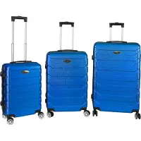 H4L Trolley Koffer Reisekoffer 3er Kofferset Hartschalenkoffer Blau Größe S,M,L