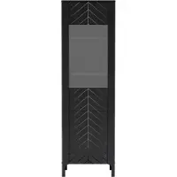 MINIO go for it , Vitrine „MONZA“ 60 cm, Hochvitrine, Schwarz