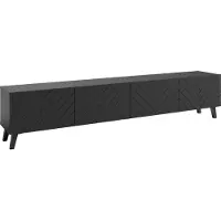 MINIO go for it , TV-Schrank, TV-Lowboard stehend LOKET 4 Klappen, 190 cm, schwarz graphit