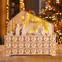 Mc star Weihnachts-Countdown bis Weihnachten, Adventskalender, Bastel-Aufbewahrungs-Organizer, Kinder-Bastelideen-Organizer, Kalender