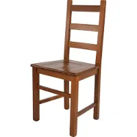 STOCK LINE t m c s Tommychairs - Stuhl RUSTICA für Küche und Esszimmer, robuste Struktur aus Buchenholz, in der Farbe Helles Nussbraun lackiert und Sitzfläche aus Holz
