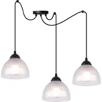 Light11 HOME Venice Spider Hängelampe 3 Flache Milchlampen E27