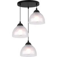 Light11 HOME Venice Hängelampe 3 Flache Milchlampen E27